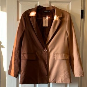 MissGuided oversized color block jacket size 2
